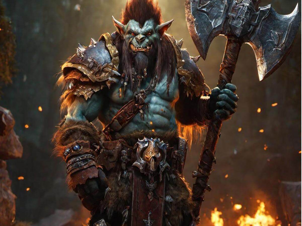 Undead-Troll As A Symbol Of Arms Warrior