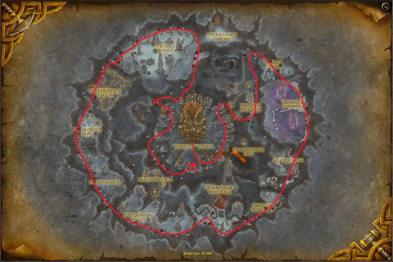 Wow Cataclysm Classic Mining Guide (1-525) - Nodes Location Map