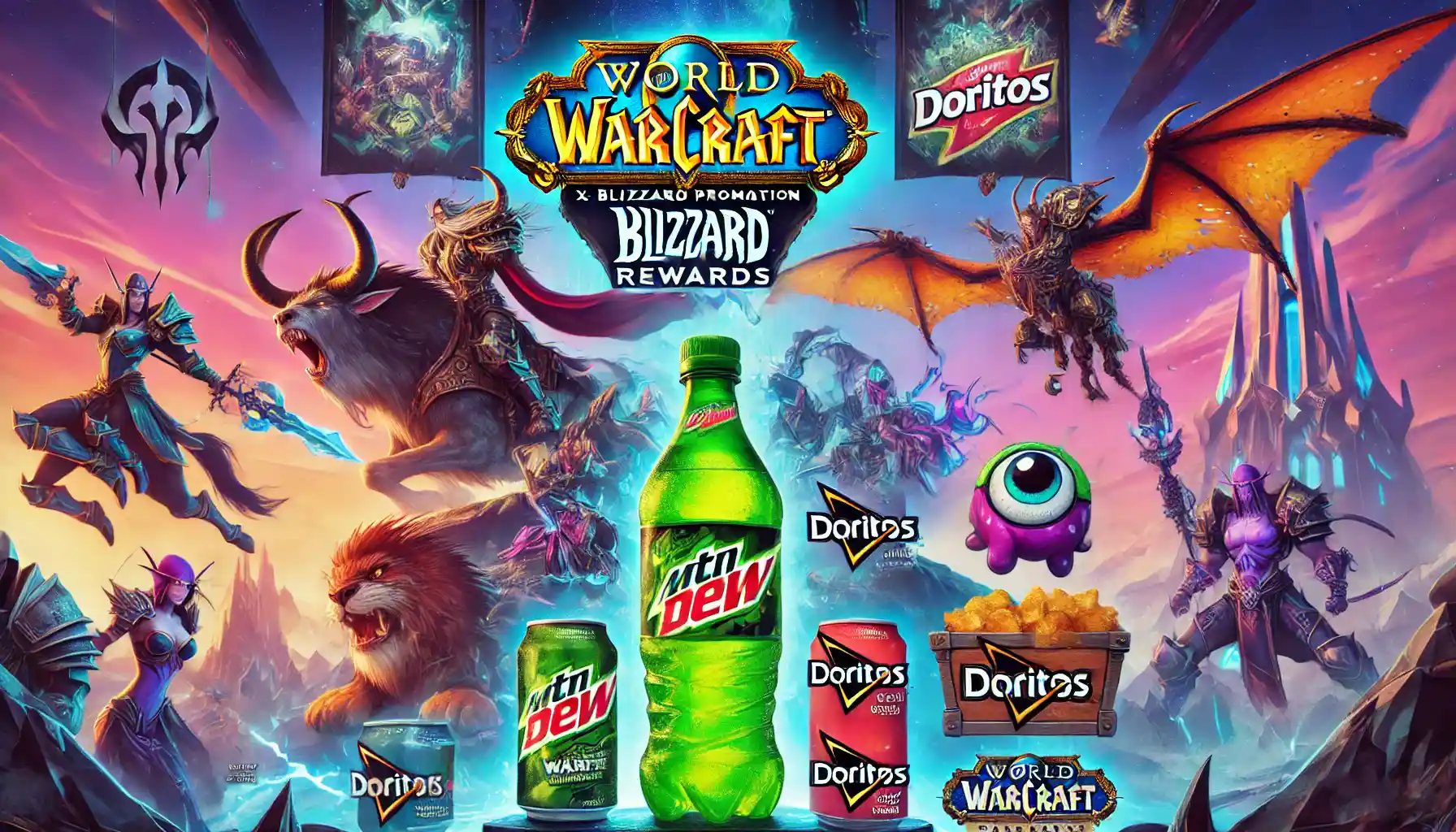 List Of Rewards For Mountain Dew X Blizzard Promotion