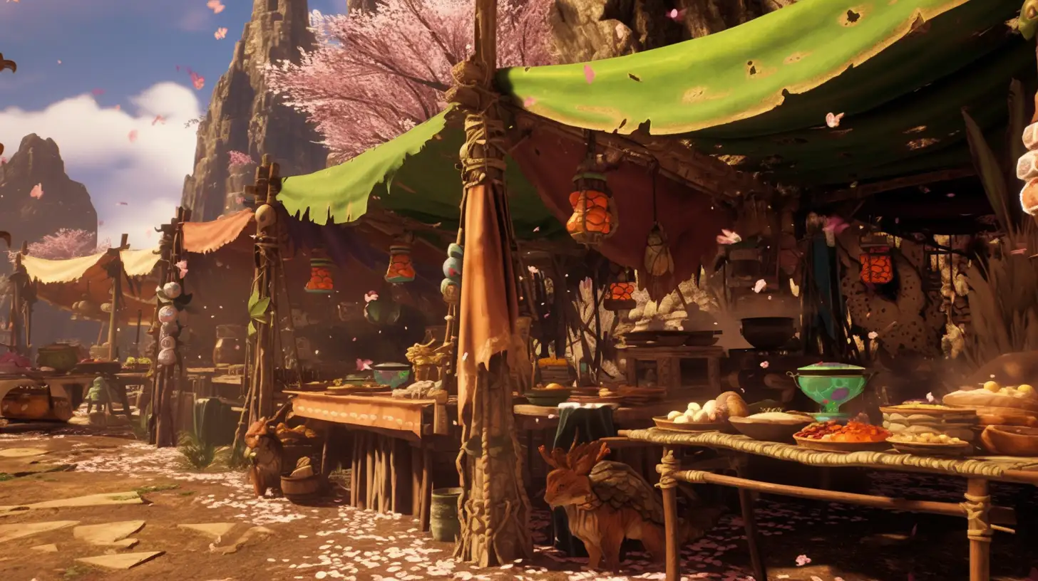 Monster Hunter Wilds: Your Blooming Guide To The Limited Time Festival Of Accord Blossomdance! | Epiccarry Hunter In Blossom Vest And Cuffs Exploring The Grand Hub